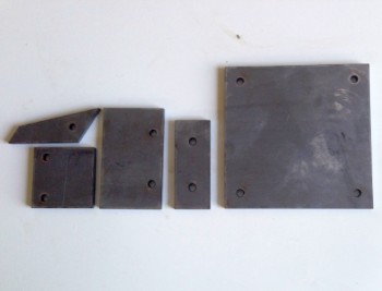 Stahlplatten aus 10mm Baustahl